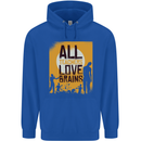 Zombie Teacher Love Brains Halloween Funny Mens 80% Cotton Hoodie Royal Blue