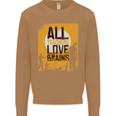 Zombie Teacher Love Brains Halloween Funny Mens Sweatshirt Jumper Caramel Latte