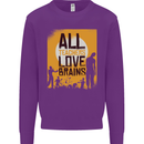 Zombie Teacher Love Brains Halloween Funny Mens Sweatshirt Jumper Purple