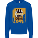 Zombie Teacher Love Brains Halloween Funny Mens Sweatshirt Jumper Royal Blue