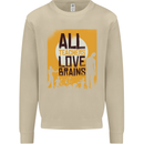 Zombie Teacher Love Brains Halloween Funny Mens Sweatshirt Jumper Sand