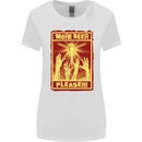 Zombies More Beer Please Funny Alcohol Womens Wider Cut T-Shirt White