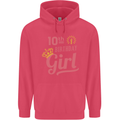 10th Birthday Girl 10 Year Old Princess Childrens Kids Hoodie Heliconia