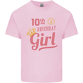 10th Birthday Girl 10 Year Old Princess Kids T-Shirt Childrens Light Pink