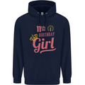 11th Birthday Girl 11 Year Old Princess Childrens Kids Hoodie Navy Blue