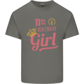 11th Birthday Girl 11 Year Old Princess Kids T-Shirt Childrens Charcoal