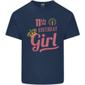11th Birthday Girl 11 Year Old Princess Kids T-Shirt Childrens Navy Blue