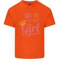 11th Birthday Girl 11 Year Old Princess Kids T-Shirt Childrens Orange