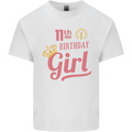 11th Birthday Girl 11 Year Old Princess Kids T-Shirt Childrens White