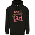 12th Birthday Girl 12 Year Old Princess Childrens Kids Hoodie Black