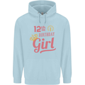 12th Birthday Girl 12 Year Old Princess Childrens Kids Hoodie Light Blue