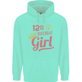 12th Birthday Girl 12 Year Old Princess Childrens Kids Hoodie Peppermint