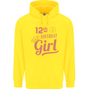12th Birthday Girl 12 Year Old Princess Childrens Kids Hoodie Yellow