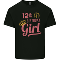 12th Birthday Girl 12 Year Old Princess Kids T-Shirt Childrens Black