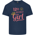 12th Birthday Girl 12 Year Old Princess Kids T-Shirt Childrens Navy Blue