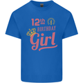 12th Birthday Girl 12 Year Old Princess Kids T-Shirt Childrens Royal Blue