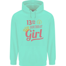 13th Birthday Girl 13 Year Old Princess Childrens Kids Hoodie Peppermint