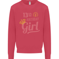 13th Birthday Girl 13 Year Old Princess Kids Sweatshirt Jumper Heliconia