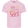13th Birthday Girl 13 Year Old Princess Kids T-Shirt Childrens Light Pink