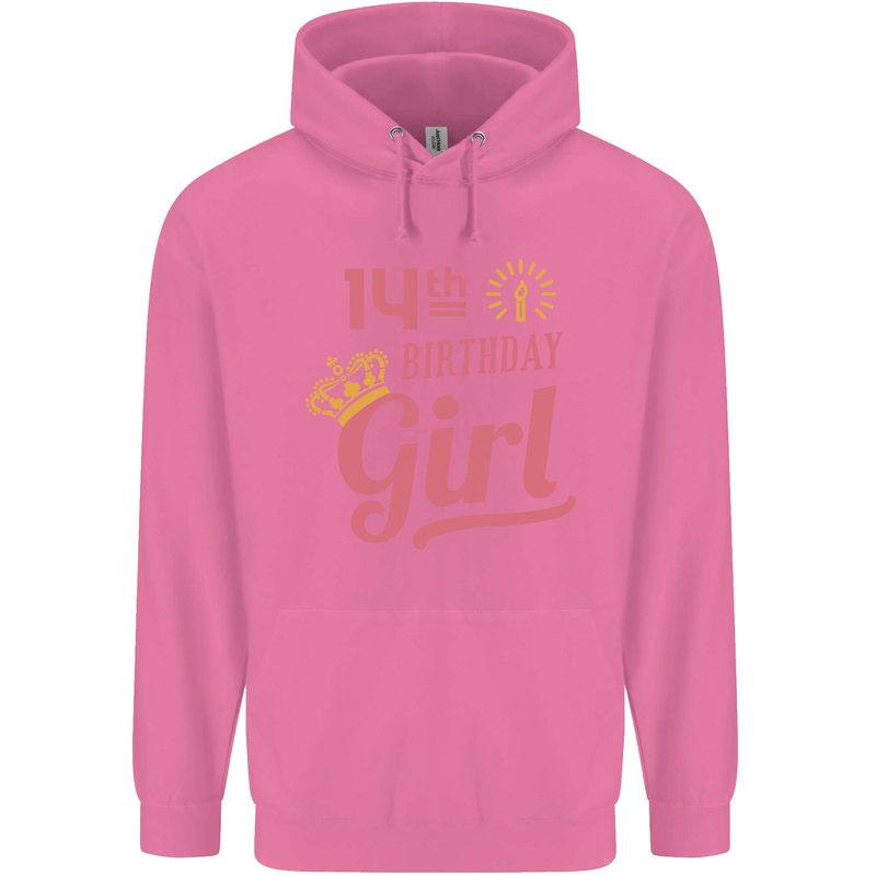 14th Birthday Girl 14 Year Old Princess Childrens Kids Hoodie Azalea