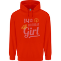 14th Birthday Girl 14 Year Old Princess Childrens Kids Hoodie Bright Red