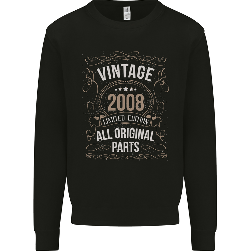 15th Birthday Limited Edition 2008 Mens Sweatshirt Jumper Black