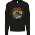 15th Birthday  Vintage Made In 2008 Mens Sweatshirt Jumper Black