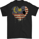 Love Malaysia Flag Malaysian Day Football Mens T-Shirt 100% Cotton