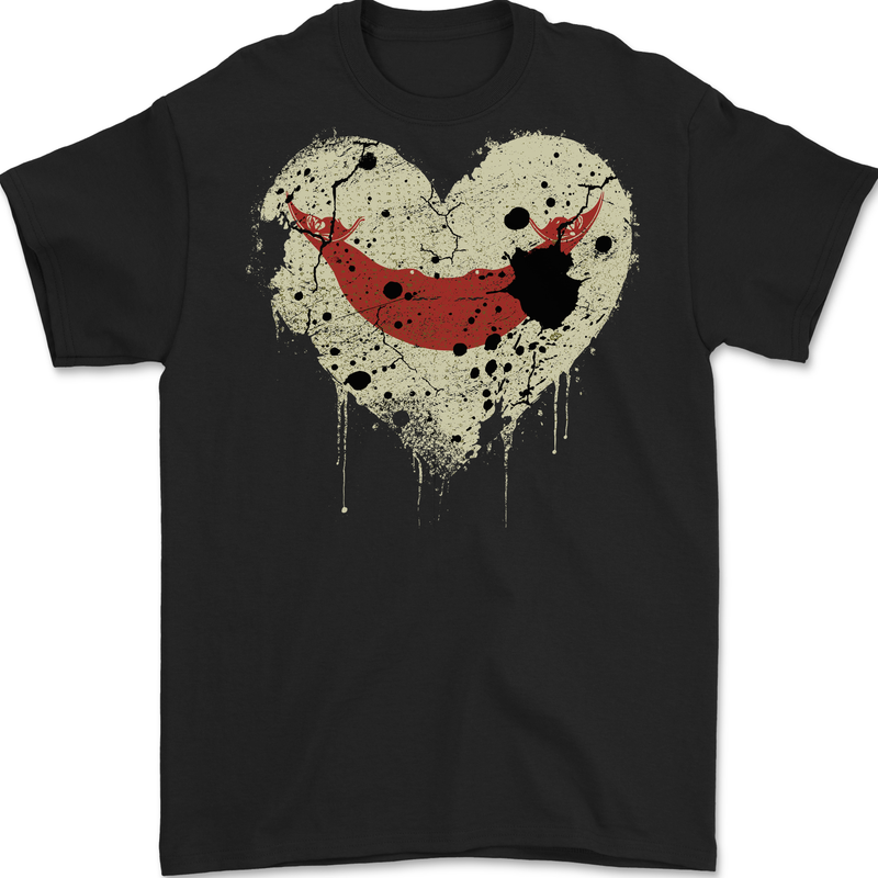 Love Flag Easter Island Football Mens T-Shirt 100% Cotton