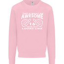 16th Birthday 16 Year Old This Is What Mens Sweatshirt Jumper Light Pink