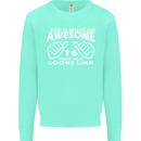 16th Birthday 16 Year Old This Is What Mens Sweatshirt Jumper Peppermint