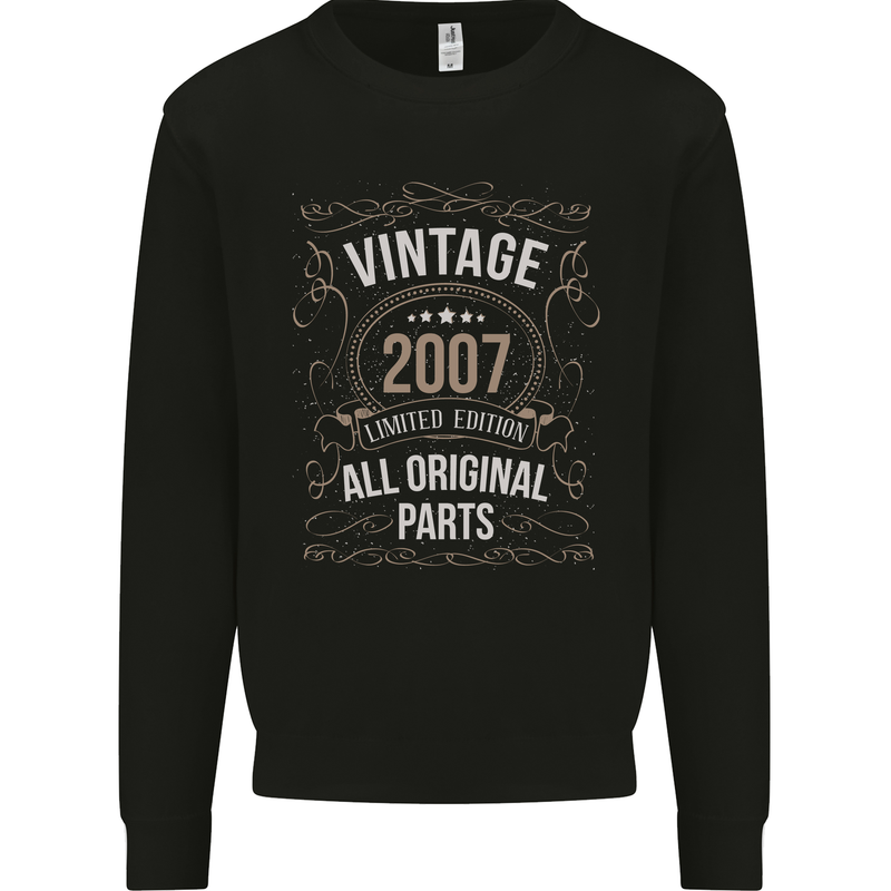 16th Birthday Limited Edition 2007 Mens Sweatshirt Jumper Black