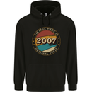 16th Birthday  Vintage Made In 2007 Mens 80% Cotton Hoodie Black