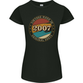 16th Birthday  Vintage Made In 2007 Womens Petite Cut T-Shirt Black