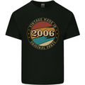 17th Birthday  Vintage Made In 2006 Mens Cotton T-Shirt Tee Top Black