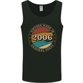 17th Birthday  Vintage Made In 2006 Mens Vest Tank Top Black
