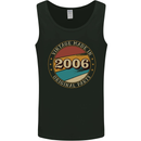 17th Birthday  Vintage Made In 2006 Mens Vest Tank Top Black