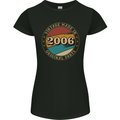 17th Birthday  Vintage Made In 2006 Womens Petite Cut T-Shirt Black