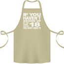 18th Birthday 18 Year Old Don't Grow Up Funny Cotton Apron 100% Organic Khaki