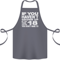 18th Birthday 18 Year Old Don't Grow Up Funny Cotton Apron 100% Organic Steel