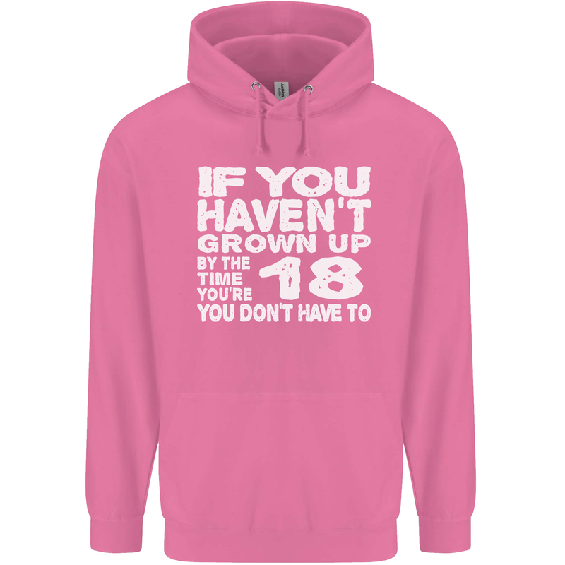18th Birthday 18 Year Old Don't Grow Up Funny Mens 80% Cotton Hoodie Azelea