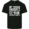 18th Birthday 18 Year Old Don't Grow Up Funny Mens Cotton T-Shirt Tee Top Black