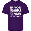 18th Birthday 18 Year Old Don't Grow Up Funny Mens Cotton T-Shirt Tee Top Purple
