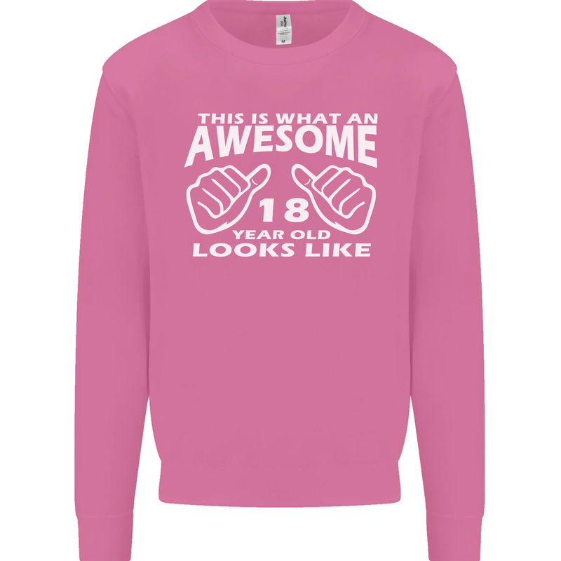 18th Birthday 18 Year Old This Is What Mens Sweatshirt Jumper Azalea