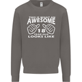 18th Birthday 18 Year Old This Is What Mens Sweatshirt Jumper Charcoal