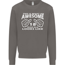 18th Birthday 18 Year Old This Is What Mens Sweatshirt Jumper Charcoal