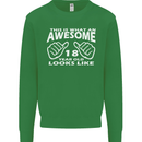 18th Birthday 18 Year Old This Is What Mens Sweatshirt Jumper Irish Green