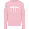 18th Birthday 18 Year Old This Is What Mens Sweatshirt Jumper Light Pink