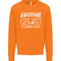 18th Birthday 18 Year Old This Is What Mens Sweatshirt Jumper Orange