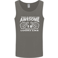18th Birthday 18 Year Old This Is What Mens Vest Tank Top Charcoal